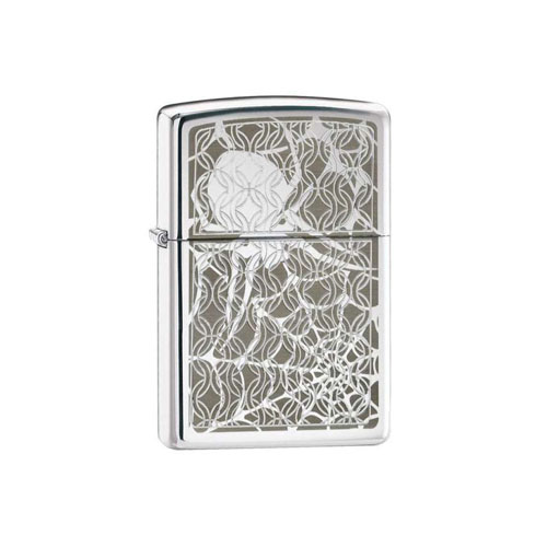 Zippo Hidden Spider High Polish Chrome Lighter