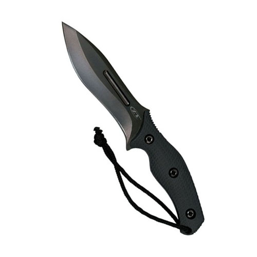 Matte Black 5-3/4 Inches Fixed Blade Military Knife