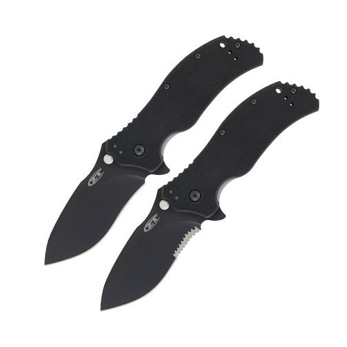 Zero Tolerance Black Serrated Clam Pack Folding Knife