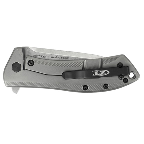 ZT 0801TI Rexford Stonewash Finish Blade Folding Knife