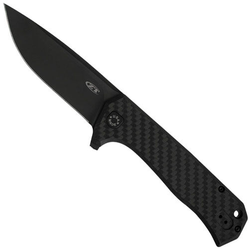 Zero Tolerance 0804CF DLC Coated Plain Edge Folding Blade Knife