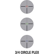 4x32 Tri Illuminated Scope W/Fiber Optic Sight 3/4 Circle Plx Reticle