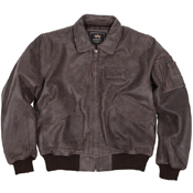 Alpha Mens Leather CWU 45P Flight Jacket