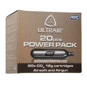 Ultrair 12g CO2 Cartridge Pack - 20pcs