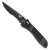 Benchmade Mchenry&Williams Black Folding Knife - Half Serrated Edge
