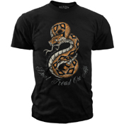 Black Ink Design Don't Tread On Me Military T-Shirt