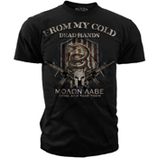 Black Ink Design From My Cold Dead Hands Pro Gun T-Shirt