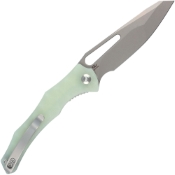 Explorer Spiny Dogfish Folding Knife - Natural G10 Handle 