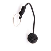 Black Ballbearing with Paracord Keychain