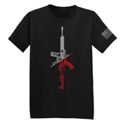 Condor Black 1UP1DOWN Graphic Tee Shirt