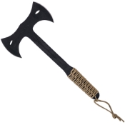 Arlan Double Bit Throwing Axe w/Cord - Black
