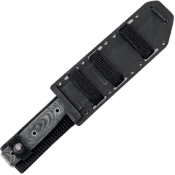 Operator Bowie Fixed Blade Knife with black Micarta, designed for tactical excellence at Gorillasurpluc.com