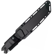 San Mai Warcraft XL Fixed Knife 12 Inch - Black Handle