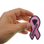 Breast Cancer Survivor Pink Ribbon Patch