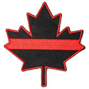 Canadian Maple Embroidered Leaf Patch