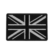 Black And White UK Flag Patch