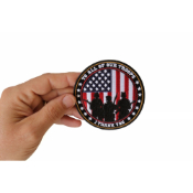 To All Our Troops I Thank You Patriotic Iron Patch Round