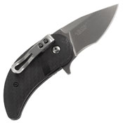 CRKT Snicker Stonewash Finish Blade Flipper Knife