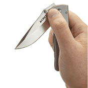 CRKT Drifter Stainless Steel Handle Folding Knife