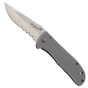 CRKT Drifter Stainless Steel Handle Folding Knife