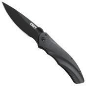 CRKT Argus Satin Plain Blade Folding Knife