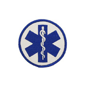 Patch Ems Logo-Plain Staff Of Asclepius 3 Inch
