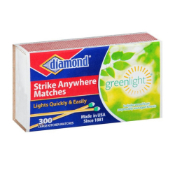 Diamond - GreenLight Strike Anywhere Matches - 3 Pack