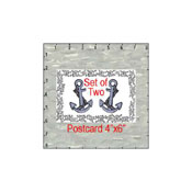 Anchor In Silver Set Patch