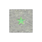 Fuzzy Dude Star Solid 1.5 Inches Neon Green