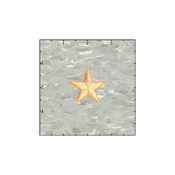 Fuzzy Dude Star Solid 1.5 Inches Neon Orange