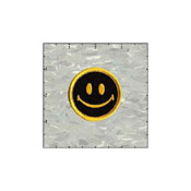 Fuzzy Dude Smiley Reverse 2 Inches