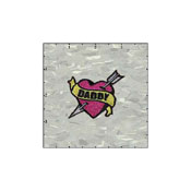 Heart Tattoo 2.25 Inches Daddy Patch