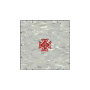 Maltese Cross Velveteen 1 Inches Red Patch