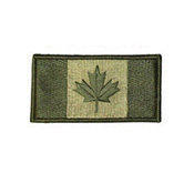 Small Canada 2 X 1 Inch Hook And Loop Backing Patch