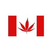 Canada Flag Marihuana Sticker
