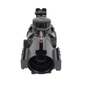 4x32 Prismatic Rifle Scope w/ Fiber Optic Sight