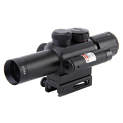 4x25 M6 Compact Hunting Scope w/ Red Laser