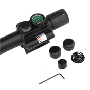 4x25 M6 Compact Hunting Scope w/ Red Laser
