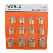 Brass Padlock Set 20-32mm