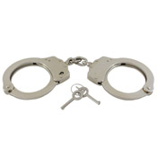 Gear Stock Stainless Steel Handcuffs