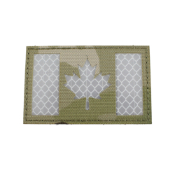Reflective Canada Flag Embroidered Patch