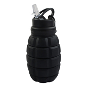 Collapsible Grenade Water Bottle and Keychain