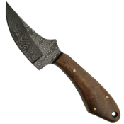 SzcoTrue Damascus Skinner Fixed Knife