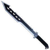 Double Edge Black Sawback Fantasy Machete