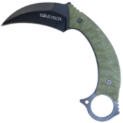 Wartech Steel Knife Karambit with Kydex Sheath