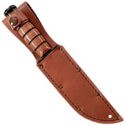 Ka-Bar Full-Size Brown Leather Sheath for 7 Inch Blade Knife