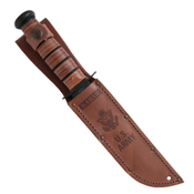 Ka-Bar Leather Handle Utility Knife w/ Sheath