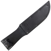 Short Black Kraton G Handle Clip Point Fixed Blade Knife