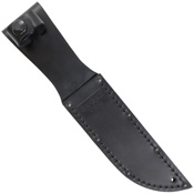 Short Black Kraton G Handle Clip Point Fixed Blade Knife
