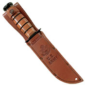 Ka-Bar Full-Size Brown Leather Sheath for 7 Inch Blade Knife
